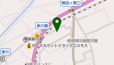 フットサルハウス萩の地図画像