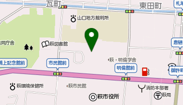 萩温泉旅館協同組合の地図画像