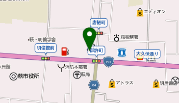 山口県信用保証協会萩支店の地図画像