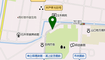 萩城下町橋部の地図画像