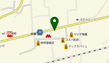 山草花お好み焼の地図画像