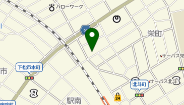 くだまつ動物病院の地図画像