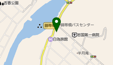 錦帯屋みやげ店の地図画像