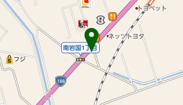 ヤング理容院の地図画像