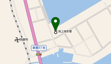 岩国海上保安署の地図画像