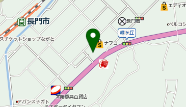 社団法人長門市医師会の地図画像