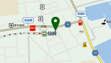 長門山電タクシー貸切バス部の地図画像