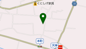 宝生家具センターくばの地図画像