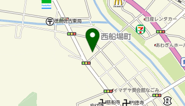 丸角衣料の地図画像