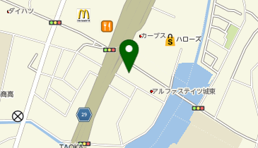 ウサハナ城東店の地図画像