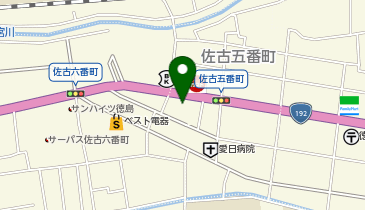 有限会社長浜源文堂佐古本店の地図画像