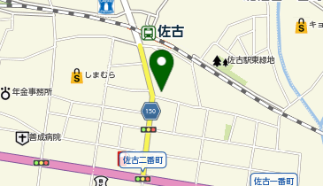 佐古蒲鉾店の地図画像