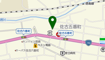 開塾徳島佐古スクール本部校の地図画像
