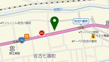 アザレ化粧品 徳島営業所の地図画像