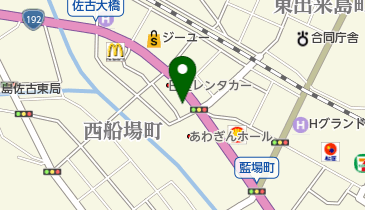吉田提灯店の地図画像