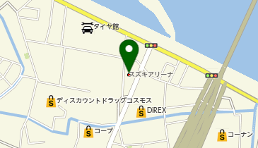 スズキアリーナ徳島北の地図画像