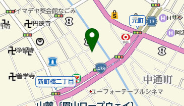 新居武道具店の地図画像