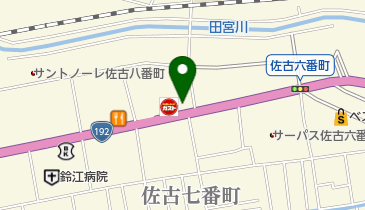 坂尾釣具店の地図画像