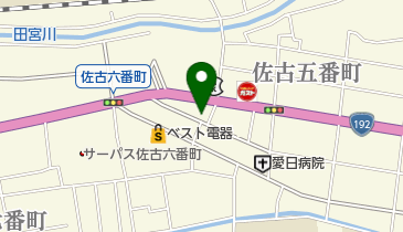 美容室キャラウェイの地図画像