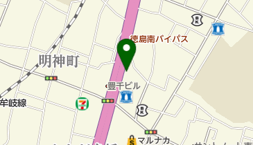 マサラ・インド料理 徳島本店の地図画像