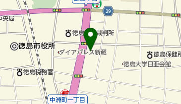 徳島県庁 徳島合同庁舎 東部県税局徳島庁舎 企画総務担当の地図画像