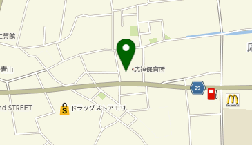 徳島市役所 子ども未来部 子育て支援課 応神児童館の地図画像