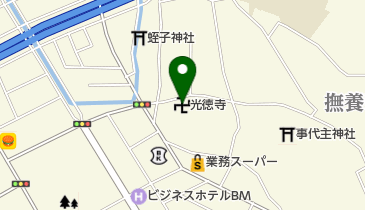 光徳寺の地図画像