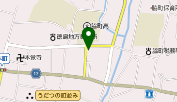 徳島新聞脇町専売所の地図画像