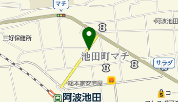 イサワ文具店の地図画像