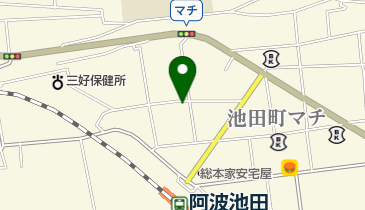 メガネの丸善池田店の地図画像