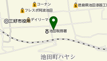 三好市役所 老人憩いの家の地図画像