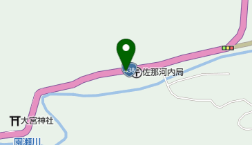 佐那河内村役場保健センターの地図画像