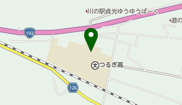 つるぎ高等学校の地図画像