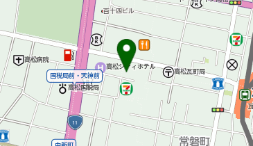 高松オリーブホールの地図画像