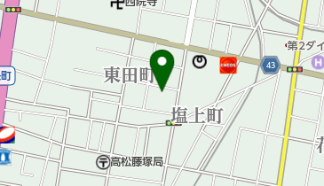 黒住教高松中教会所の地図画像