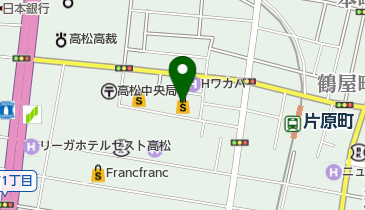 銀座ヨシノヤ高松三越店の地図画像