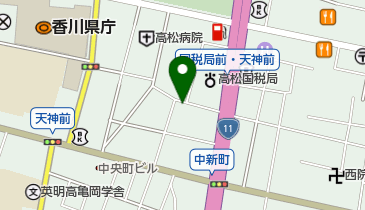 香川県人権・同和教育研究協議会の地図画像