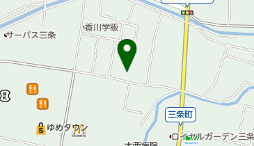 三条西部自治会館の地図画像