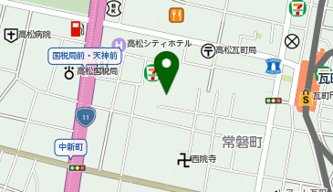 フラワーコンタクト高松店の地図画像
