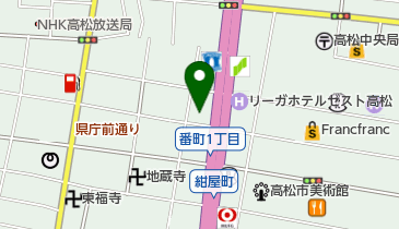 サッポロビール株式会社中四国本部四国支社の地図画像