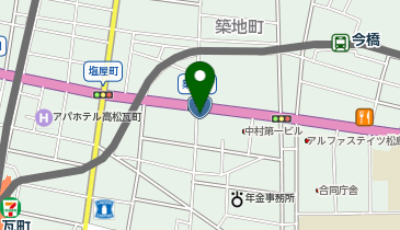 朝銀西信用組合香川支店の地図画像