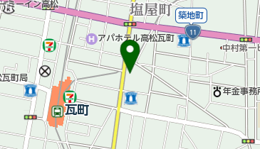 讃岐寝具の地図画像