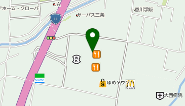 ゆめタウン高松の地図画像