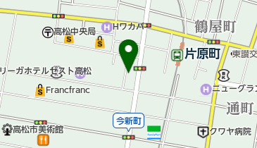 柏原生花店の地図画像