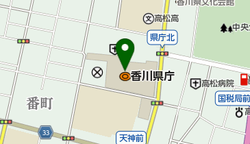 共同通信社 高松支局 県政記者クラブの地図画像