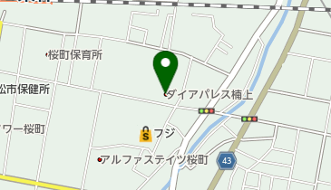 ダイアパレス 楠上管理員室の地図画像