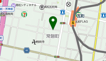 うえた美容室の地図画像
