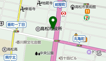 生命保険協会香川県協会の地図画像