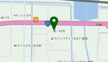 ビーキッズ(B-KIDS)屋島店の地図画像