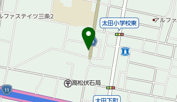 こまつ理容の地図画像